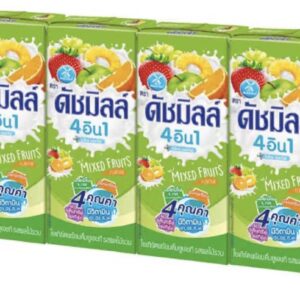 Dutch Mill ดัชมิลล์ นมเปรี้ยว ยูเอชที รสผลไม้รวม 180 มล แพ็ค 4 ชิ้น