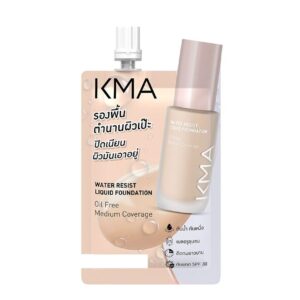 KMA วอเตอร์ รีซิสต์ ลิควิด ฟาวเดชั่น (เอ็น) 01 ผิวขาว 5 ml.